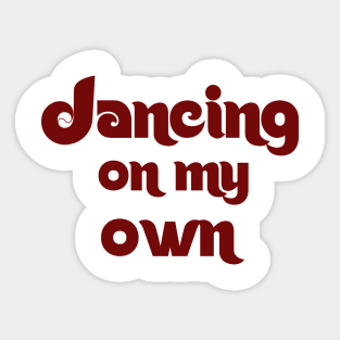 Retro Dancing on My Own Phillies World Series Sticker